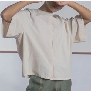 The Summer House White Button Down Shirt